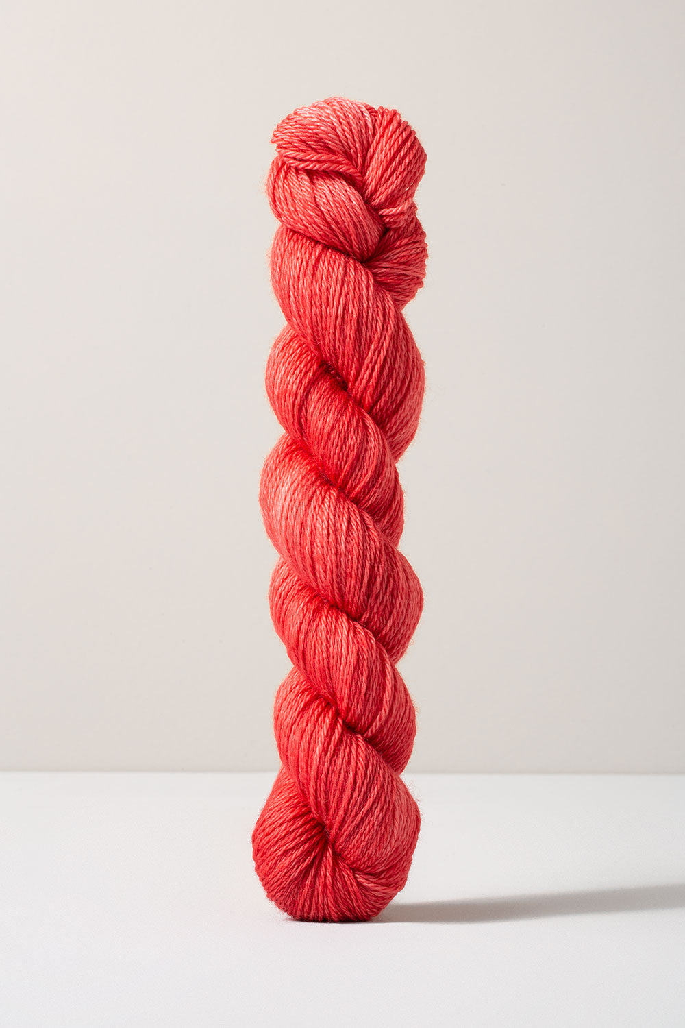 Icelandic Poppy Sock Yarn, Red Orange Superwash Merino